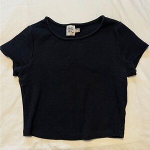Princess Polly Black Crop Top